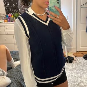 Navy Blue Sweater Vest